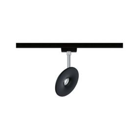 Spot LED sur rail sphère URail noir mat IP23 650lm max.1000W H.18.3cm Paulmann