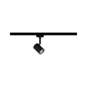 Spot LED sur rail tube Urail Limba noir mat IP20 230V Ø5cm Paulmann