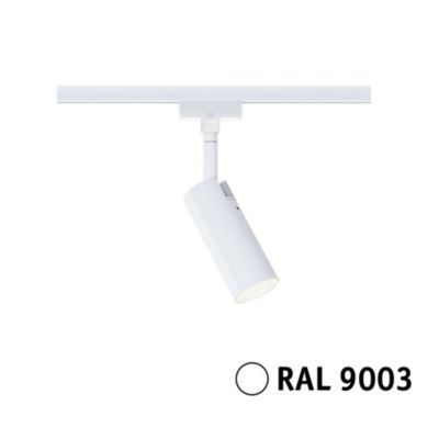 Spot LED sur rail Tubo blanc URail Ø.4,2 x H.19,6cm IP20 4,5W Paulmann