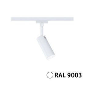Spot LED sur rail Tubo blanc URail Ø.4,3 x H.9cm IP20 4W dimmable Paulmann