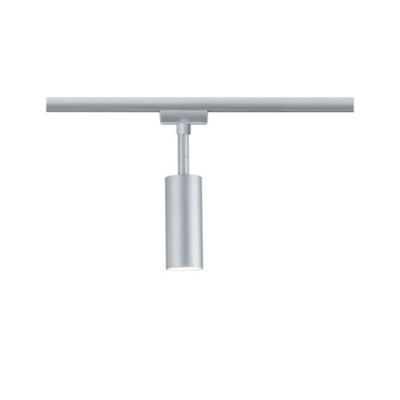 Spot LED sur rail Tubo gris chromé mat URail Ø.4,2 x H.19,6cm IP20 4,5W Paulmann