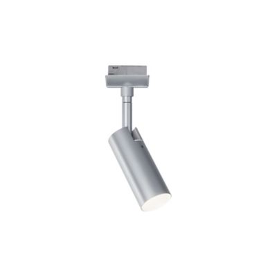 Spot LED sur rail Tubo gris chromé mat URail Ø.4,2 x H.19,6cm IP20 4,5W Paulmann