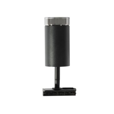 Spot moderne avec anneau fumé pour système sur rail monophasé GU10 50mm - Iconic Jeana