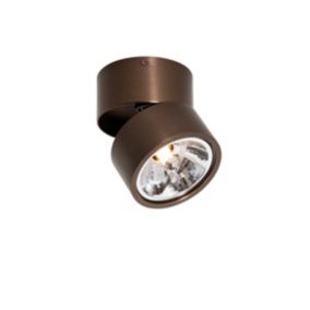Spot moderne bronze foncé rond orientable - Go Nine