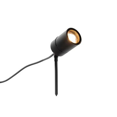 Spot orientable à piquet noir IP44 - Solo