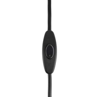 Spot patère E27 15W GoodHome Smertrio noir mat L.14 x L.21,6 x H.19.6 cm