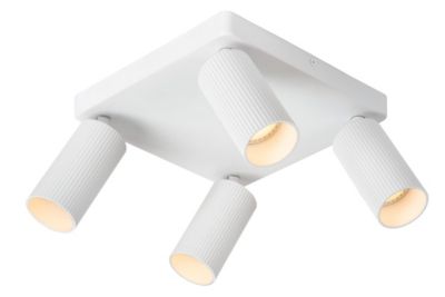 Spot plafond CLUBS en aluminium avec 4xGU10 - Blanc - Lucide