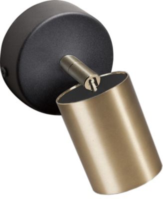 Spot plafond orientable Nowodvorski Eye noir/laiton GU10 | Castorama