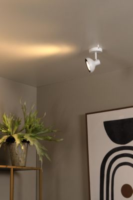 Spot plafond SENSAS en acier avec 1xGU10 (ES111) - Blanc - Lucide