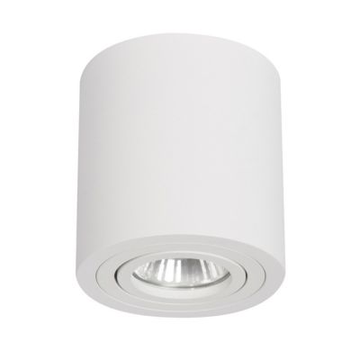 Spot plafonnier tube GU10 métal blanc design moderne Tulon Light Prestige