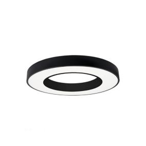 Spot Saillie LED 36W rond 500mm Noir - Blanc Chaud 3000K