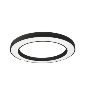 Spot Saillie LED 64W rond 600mm Noir - Blanc Chaud 3000K