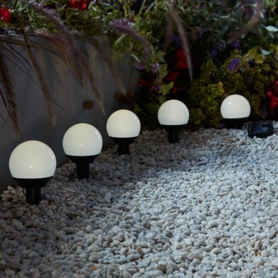 Spot solaire extérieur à piquer 5 têtes IP44