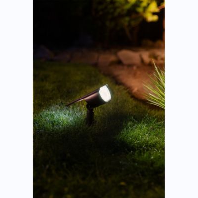 Spot solaire à planter 300 Lumens Double éclairage (option Applique) avec détecteur de présence