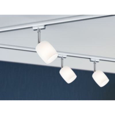 Spot sur rail Blossom gris URail IP20 G9 10W Ø.7,4 x H.12,8cm dimmable Paulmann