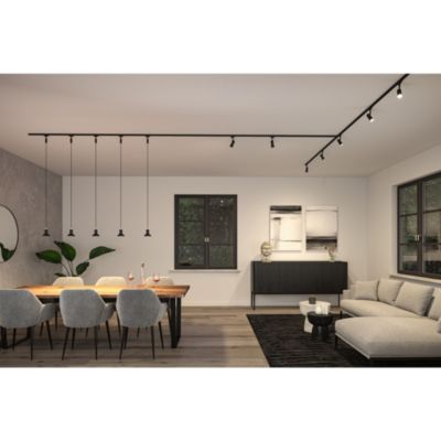 Spot sur rail Blossom gris URail IP20 GU10 10W Ø.3,5 x H.13cm dimmable Paulmann