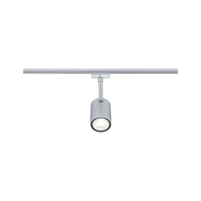 Spot sur rail Luxe gris chromé mat URail IP20 GU10 10W Ø.6,5 x H.16,3cm Paulmann