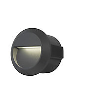 Spots à encastrer Sham LED intégrée 148lm 4.4W IP54 GoodHome gris anthracite