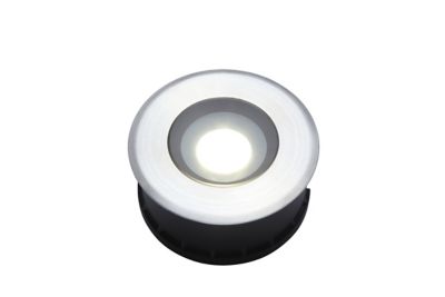 Spots Brockton LED intégrée 350lm IP65 et IP67 GoodHome chrome