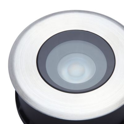 Spots Brockton LED intégrée 350lm IP65 et IP67 GoodHome chrome