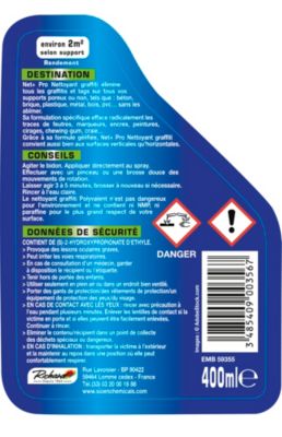 Spray anti-graffiti tous supports Net+ Pro Richard Colorant 400ml