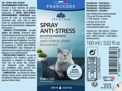 Spray antistress pour chat 100ml Francodex