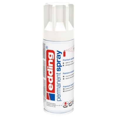 Spray peinture acrylique Edding blanc mat 200 ml