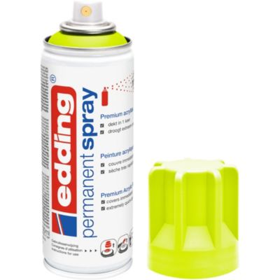 Spray peinture acrylique Edding jaune fluo 200 ml