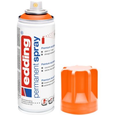 Spray peinture acrylique Edding orange fluo 200 ml