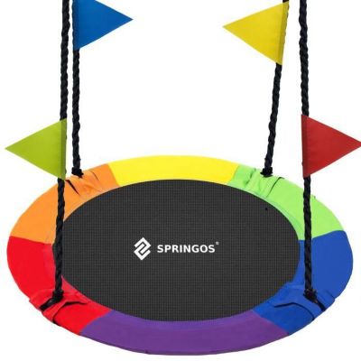Springos Balancelle de jardin, diamètre 110 cm, max. 150 kg