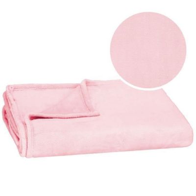 Springos Couverture épaisse 200x220 jeté de lit plaid deluxe doux chaud et moelleux - une nuance de rose