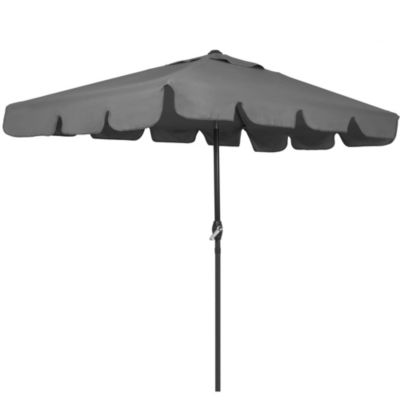 Springos Parasol de jardin rectangulaire, 240 cm, gris