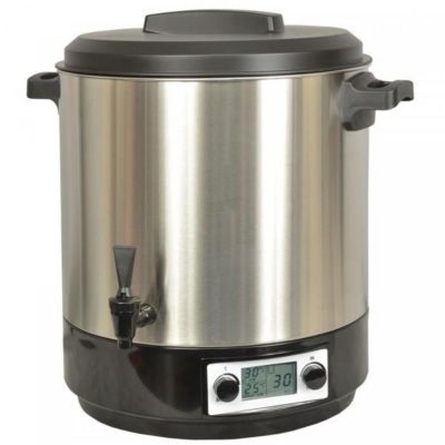 Stérilisateur de bocaux électrique cuve inox avec écran lcd robinet et minuteur 31l 2000w Kitchen Chef KCPST31LCD.IX