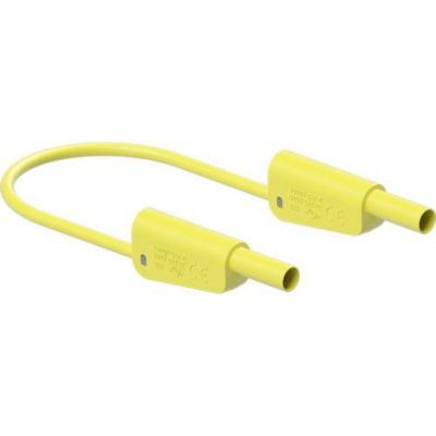 Stäubli SLK-4N-F25 cordon de mesure 4 mm jaune 200 cm, 32 A, 600 V ...