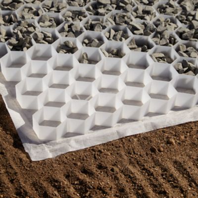 Stabilisateur de gravier pour allées blanc Blooma L.80 x l.40 cm