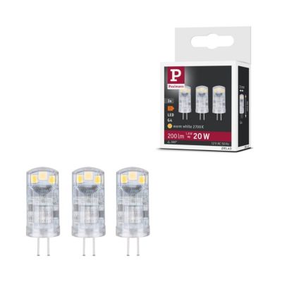 Standard 12 V Culot à ergots LED G4 Kit de 3 3x200lm 3x1,8W 2700K Clair