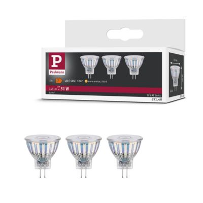 Standard 12 V Réflecteur LED GU4 3x345lm 3x4,2W 2700K Argent
