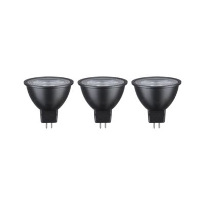 Standard 12 V Réflecteur LED GU5,3 Kit de 3 3x450lm 3x6W 2700K Noir