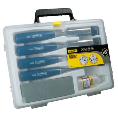STANLEY Coffret ciseaux à bois Manche ABS - 4 Pièces 0-16-130