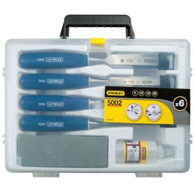 STANLEY Coffret ciseaux à bois Manche ABS - 4 Pièces 0-16-130