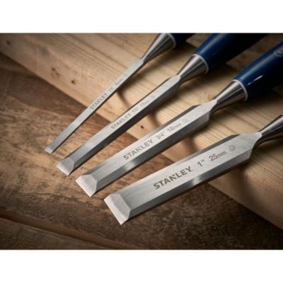STANLEY Coffret ciseaux à bois Manche ABS - 4 Pièces 0-16-130