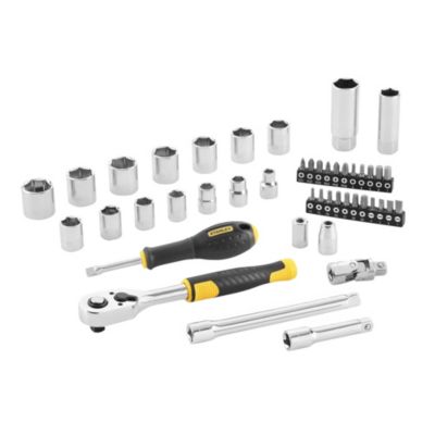 STANLEY Coffret de douilles 3/8" - Jeu de 45 pièces