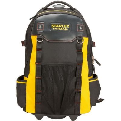 STANLEY FATMAX Sac à Dos Porte-Outils à Roulettes 1-79-215 - Sac en Nylon Ultra Résistant - Sac en Nylon Ultra Résistant