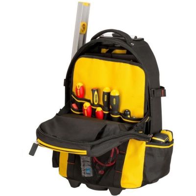 STANLEY FATMAX Sac à Dos Porte-Outils à Roulettes 1-79-215 - Sac en Nylon Ultra Résistant - Sac en Nylon Ultra Résistant