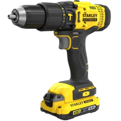 STANLEY FATMAX V20 Kit 2 Outils - Perceuse visseuse à percussion + Visseuse à impact - 2 batterie 2Ah