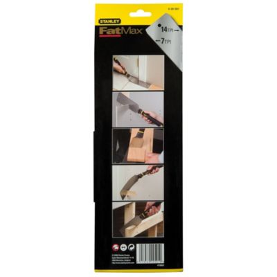 STANLEY Scie Japonaise - 500 mm - Délicats 14 Dents/25 mm - Lourds 7 Dents/25 mm - FATMAX - 0-20-501