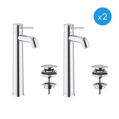 Start Classic Lot de 2 mitigeurs monocommande lavabo taille XL (23784000-DUO)