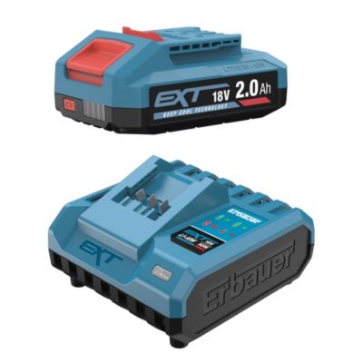 Starter Kit Batterie 1x2Ah et chargeur 18V Erbauer