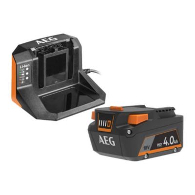 Starter kit batterie 4Ah + chargeur AEG SETL1840S