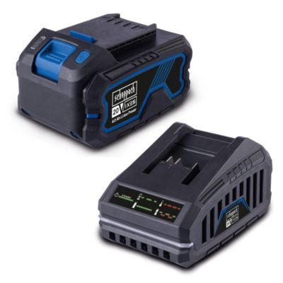 Starter Kit IXES 20V SBSK4.0 Scheppach - Batterie 4Ah + chargeur 2,4A - LED - chargement rapide